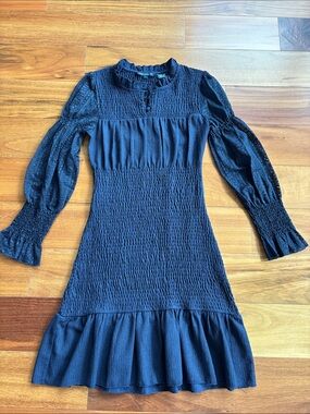 French Connection smocked dress
